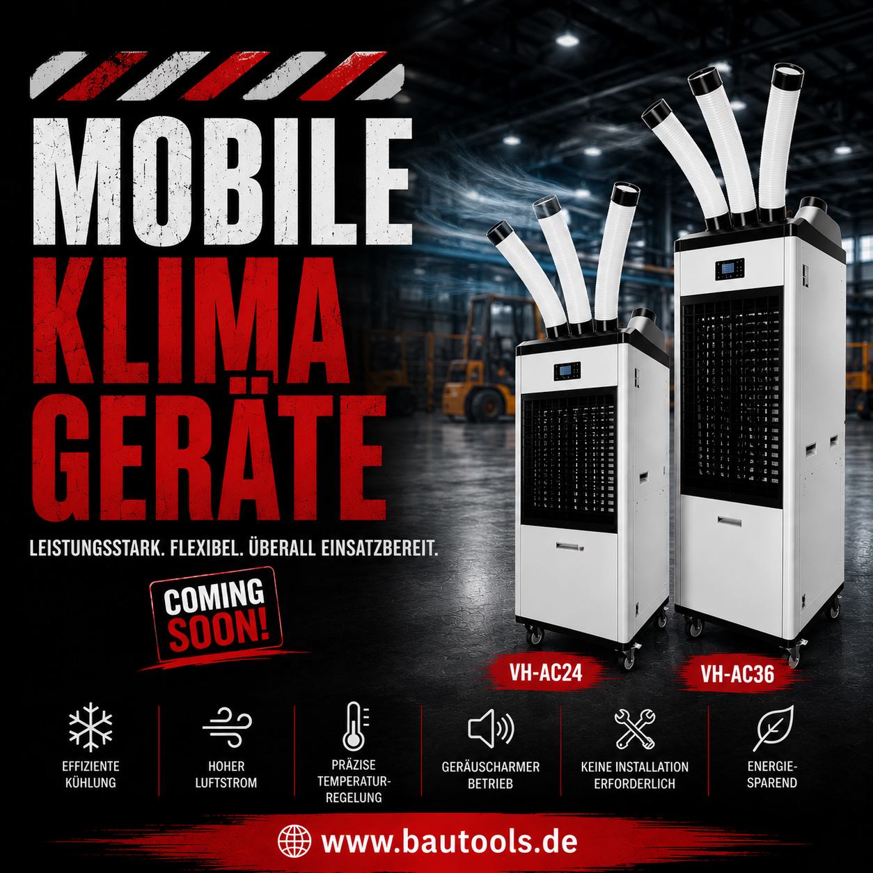 Veltron Mobiles Klimagerät - verschiedene Ausführungen
